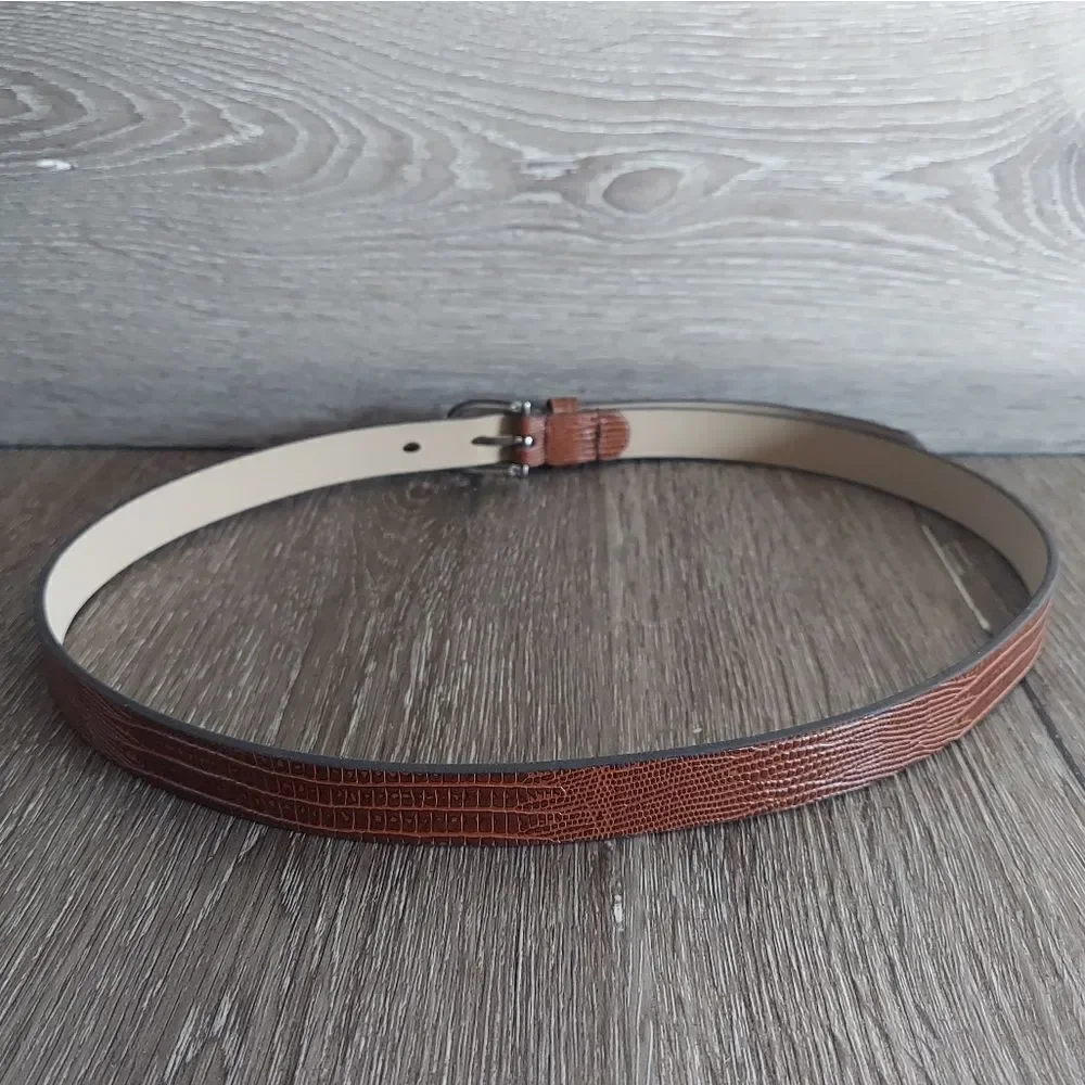 Banana Republic Factory Skinny Faux Lizard Belt XS